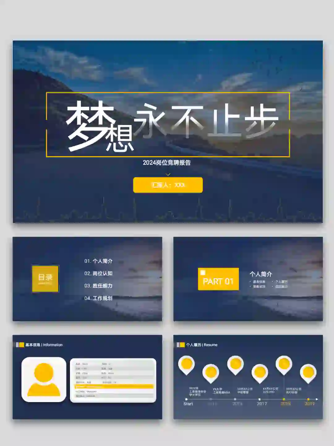 【31】超实用的岗位竞聘报告PPT模版