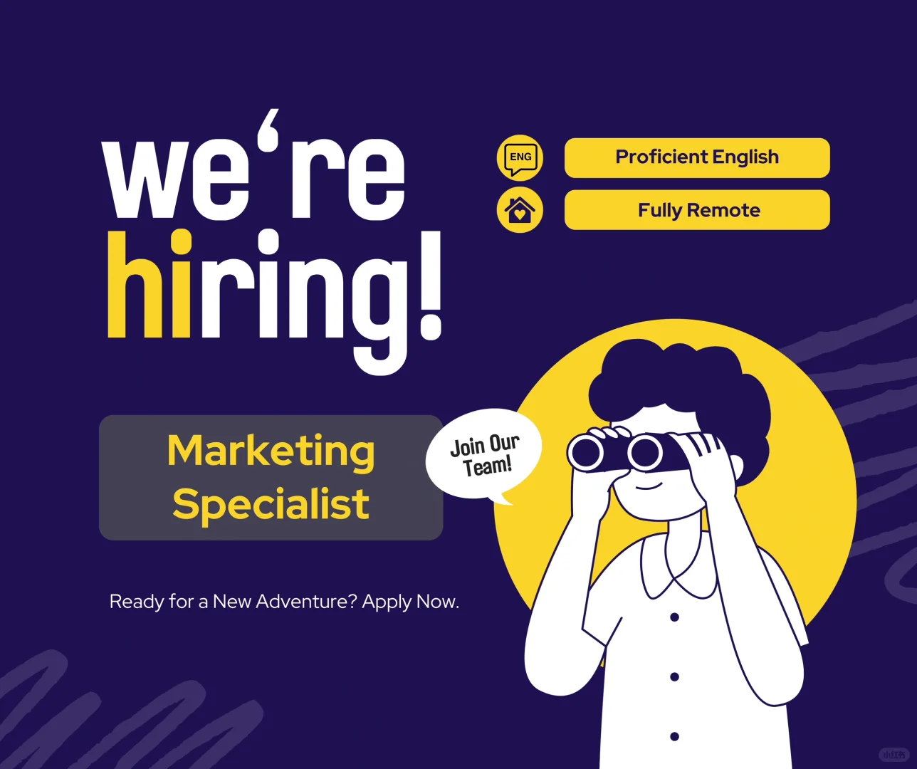 美国公司招聘远程工作人才