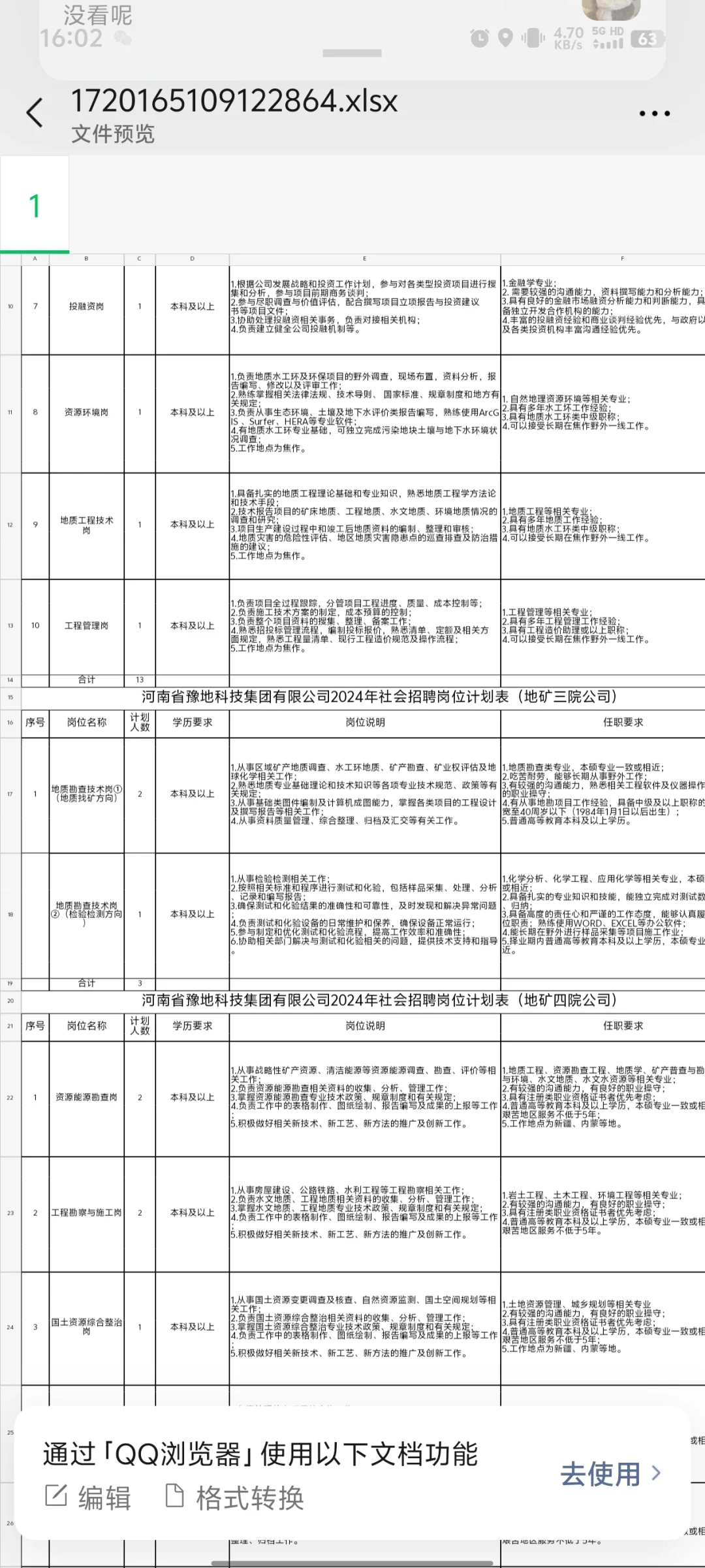 河南豫地集团（省属国企）大规模招聘