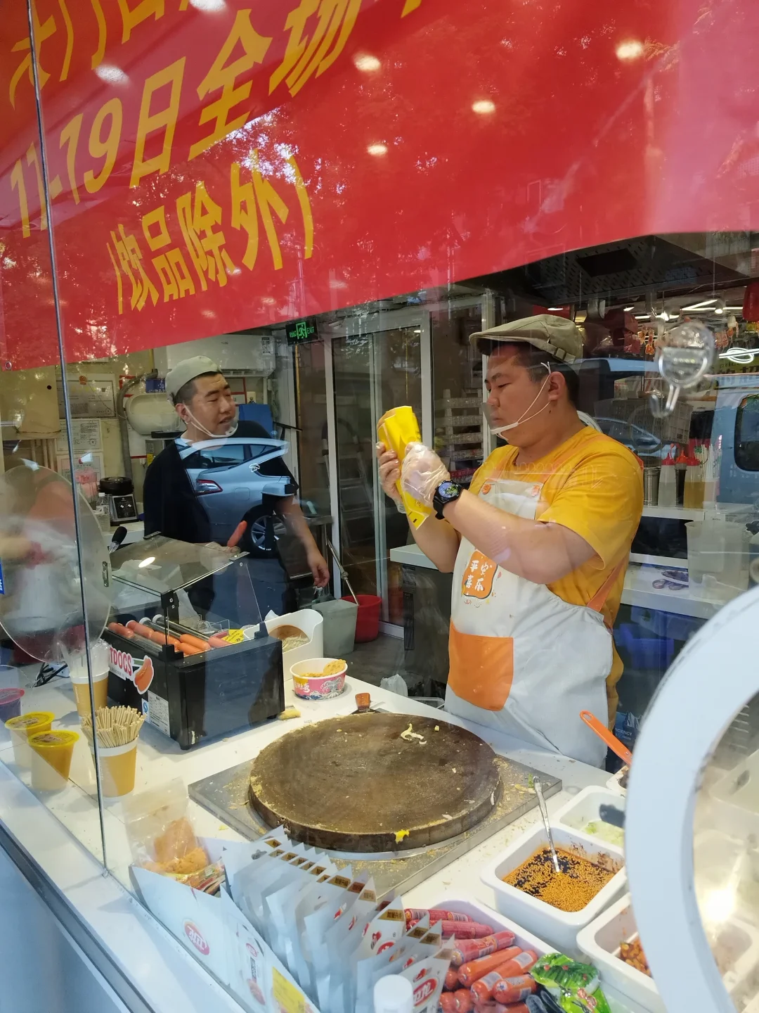 大门口煎饼店招聘员工学徒工