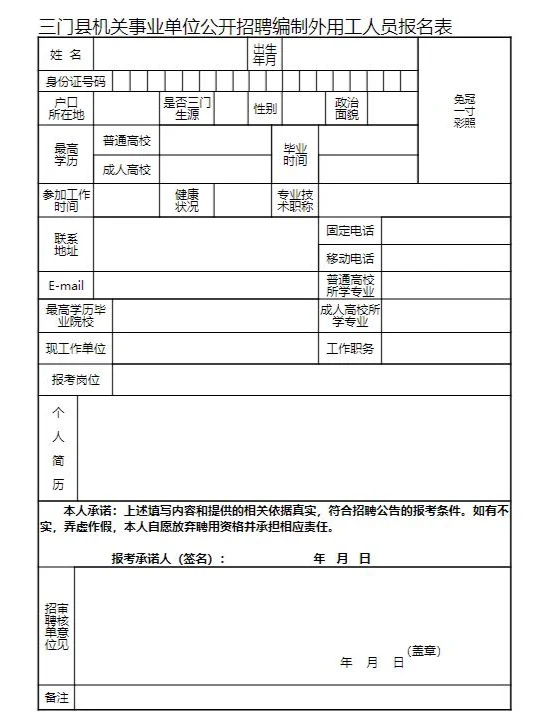 【招聘】2024年三门县医疗保障局招聘公告
