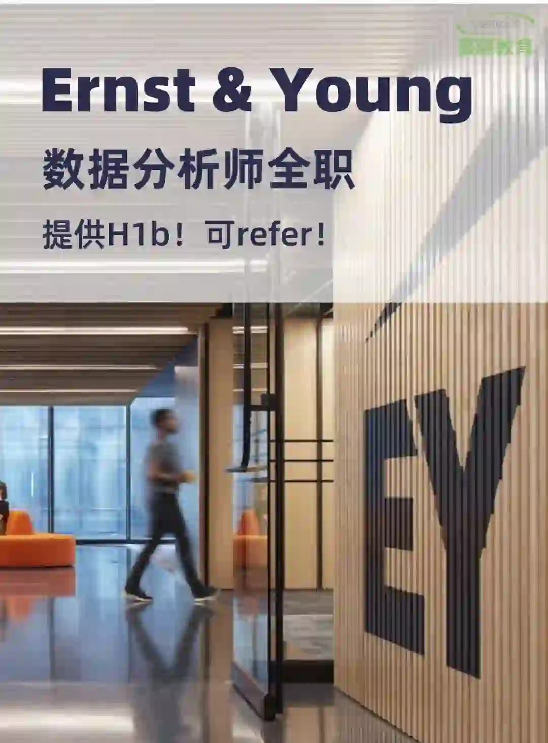 🇺🇸安永数分全职机会！🉑️h1b 留子快冲！