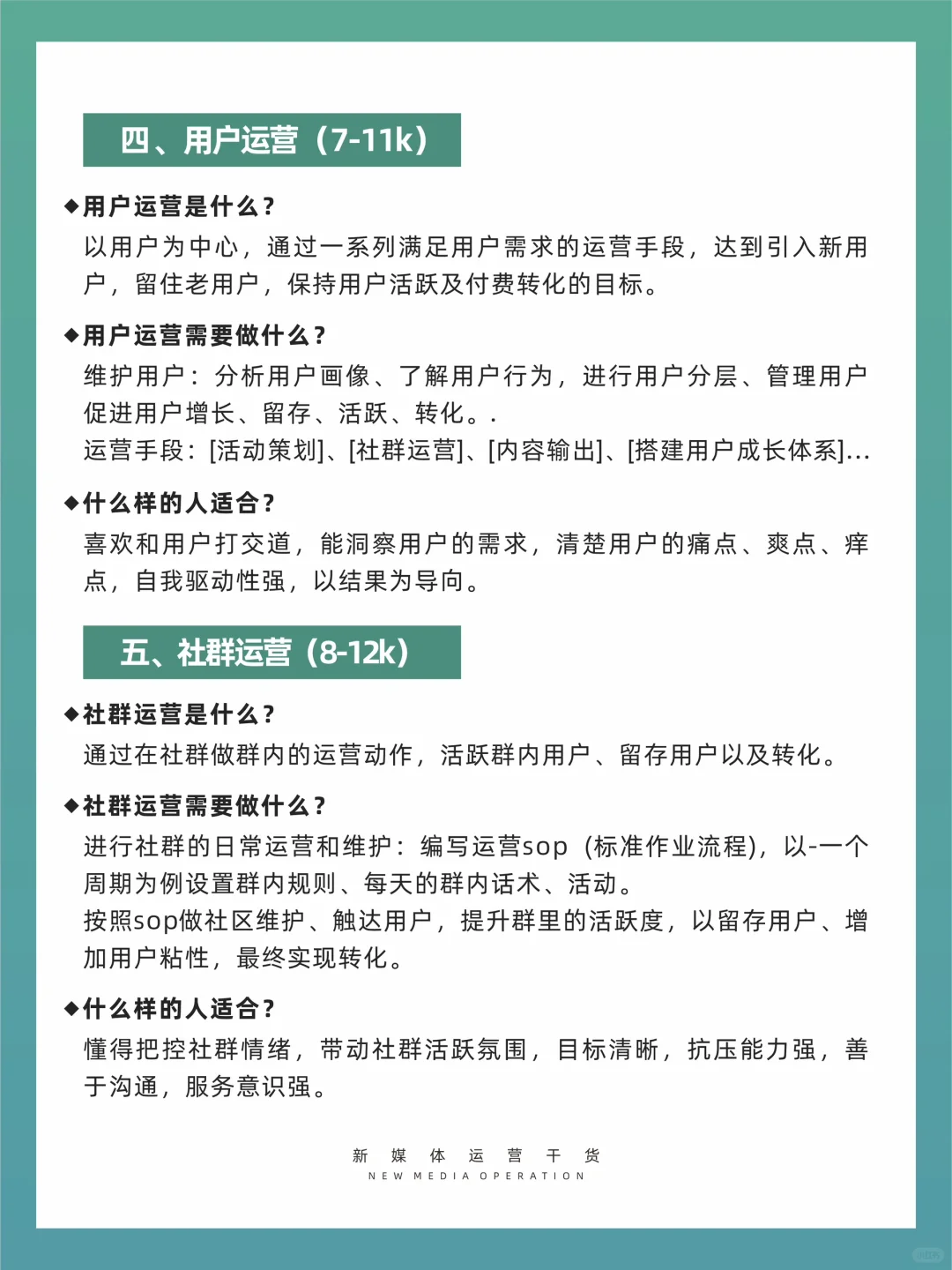七大运营岗位全盘点，看看你更适合哪一个🎉