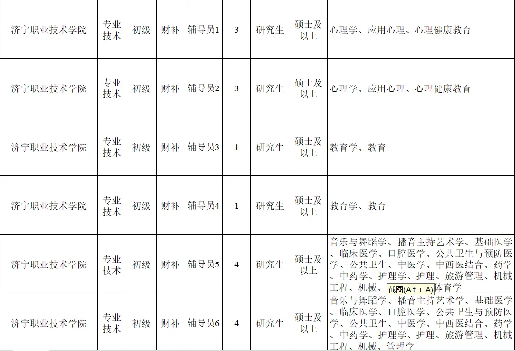 济宁高校招聘来啦！