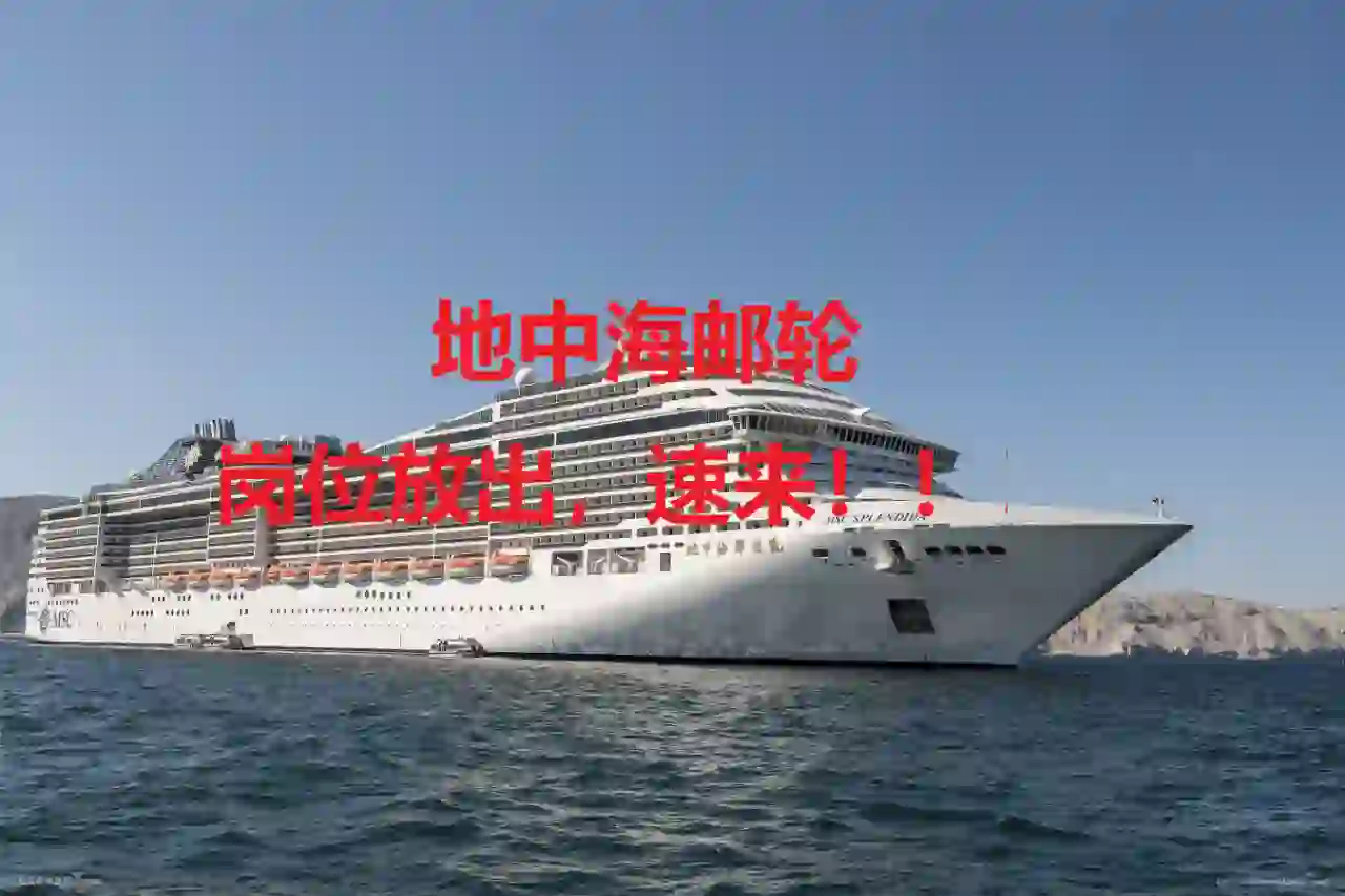 地中海邮轮，线上，岗位放出！