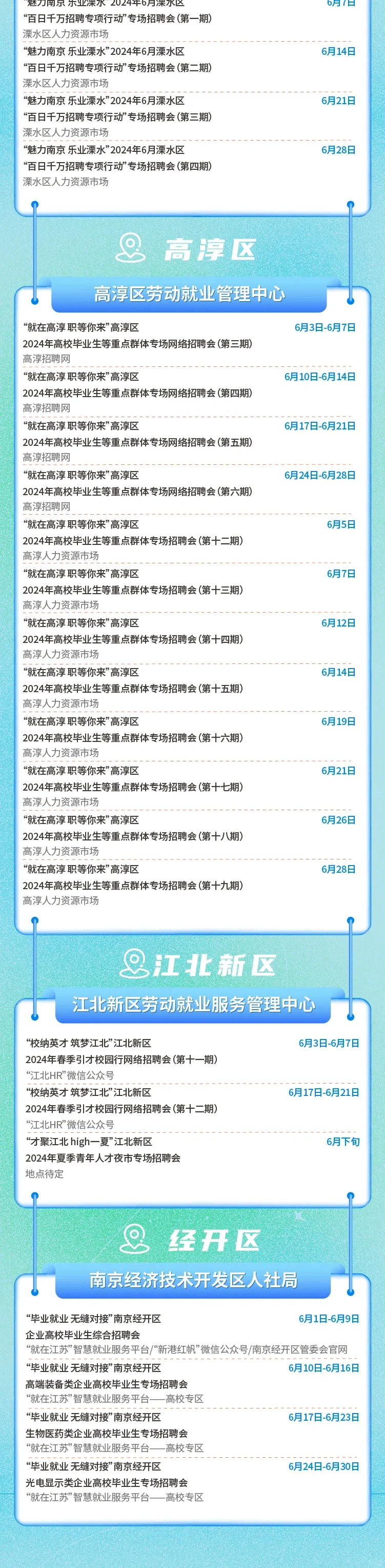 南京6月招聘汇总—182场