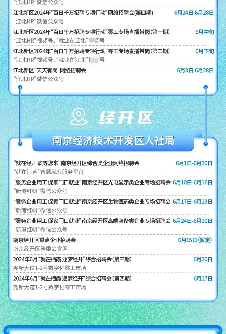 南京6月招聘汇总—182场