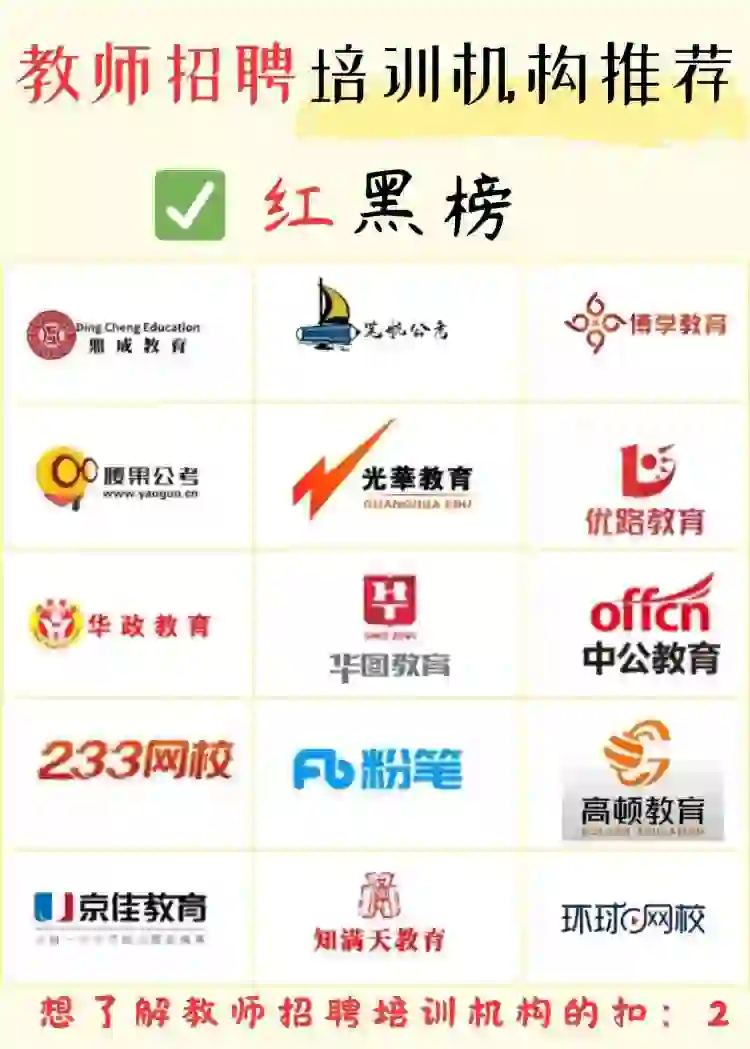教师招聘培训机构推荐