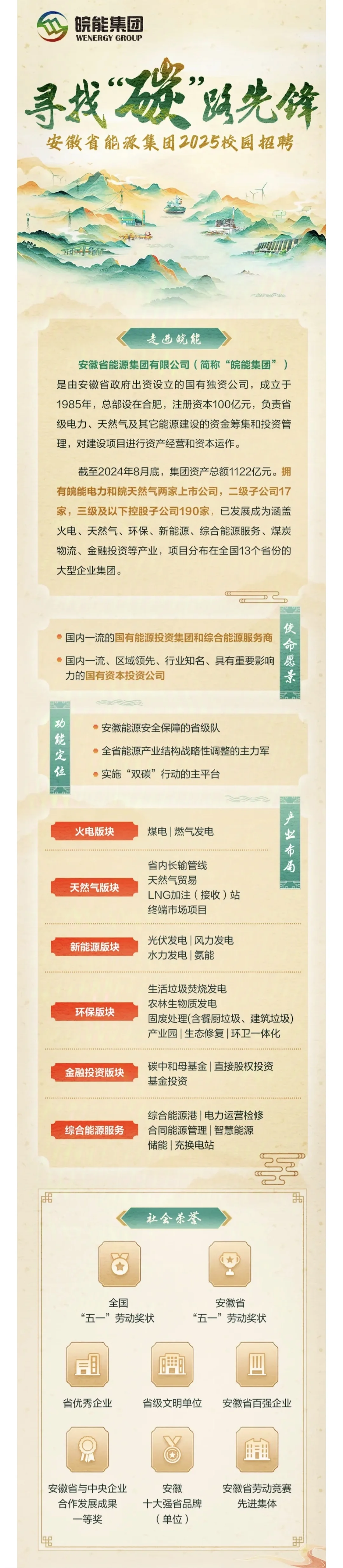 皖能集团校招，前所未有，管培生100名！