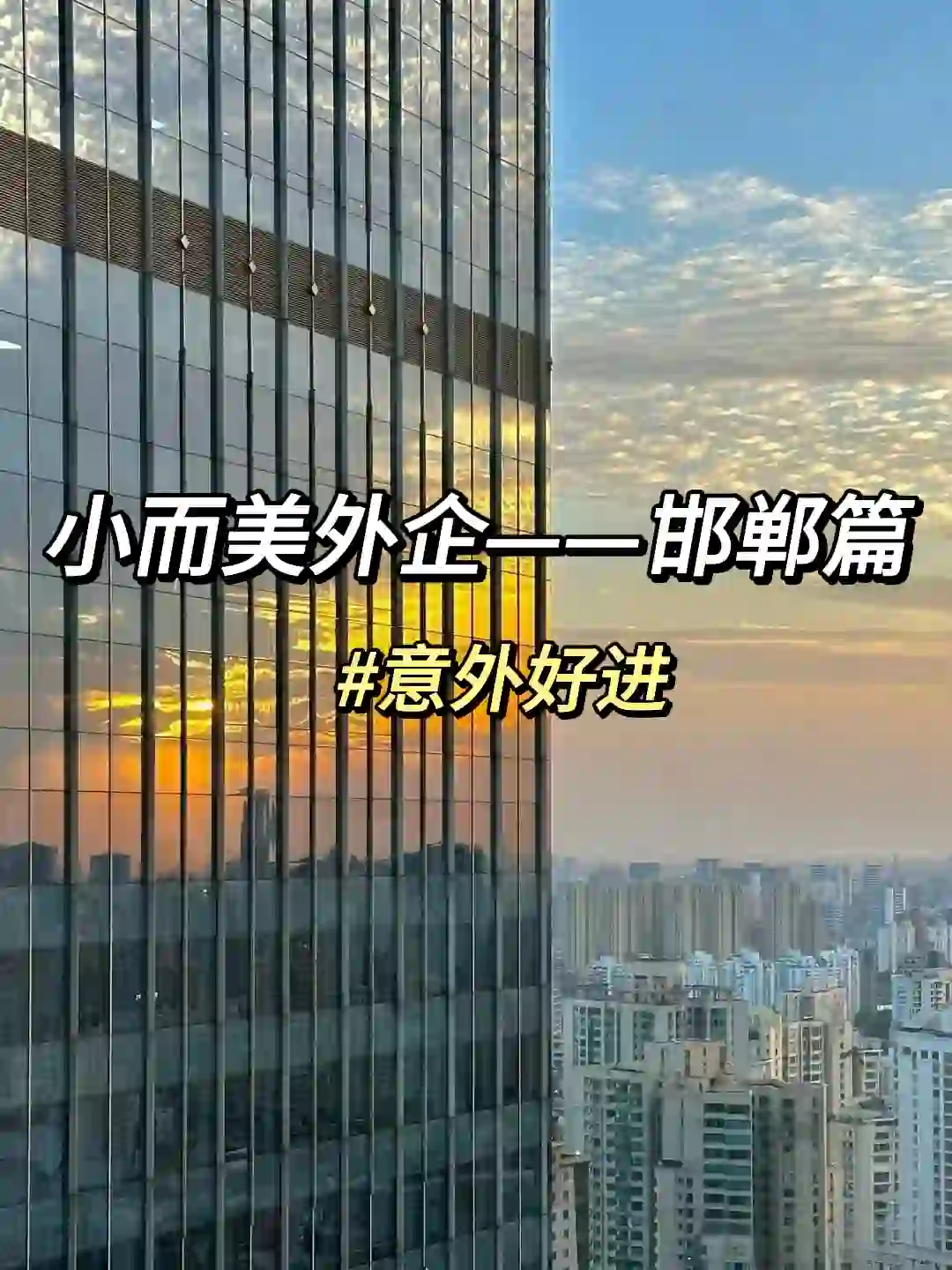 小而美外企——邯郸篇