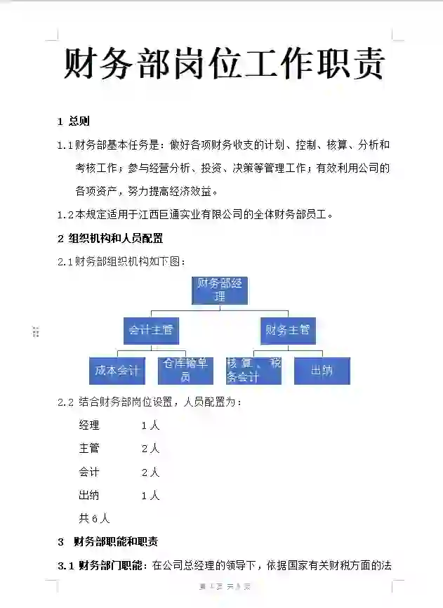 当老板的必须看看财务岗位职责🔥