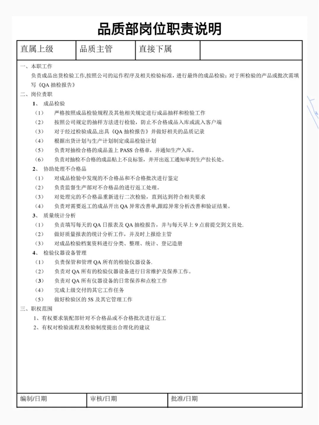 🔍 看懂品质部各岗位职责，找工作不迷茫