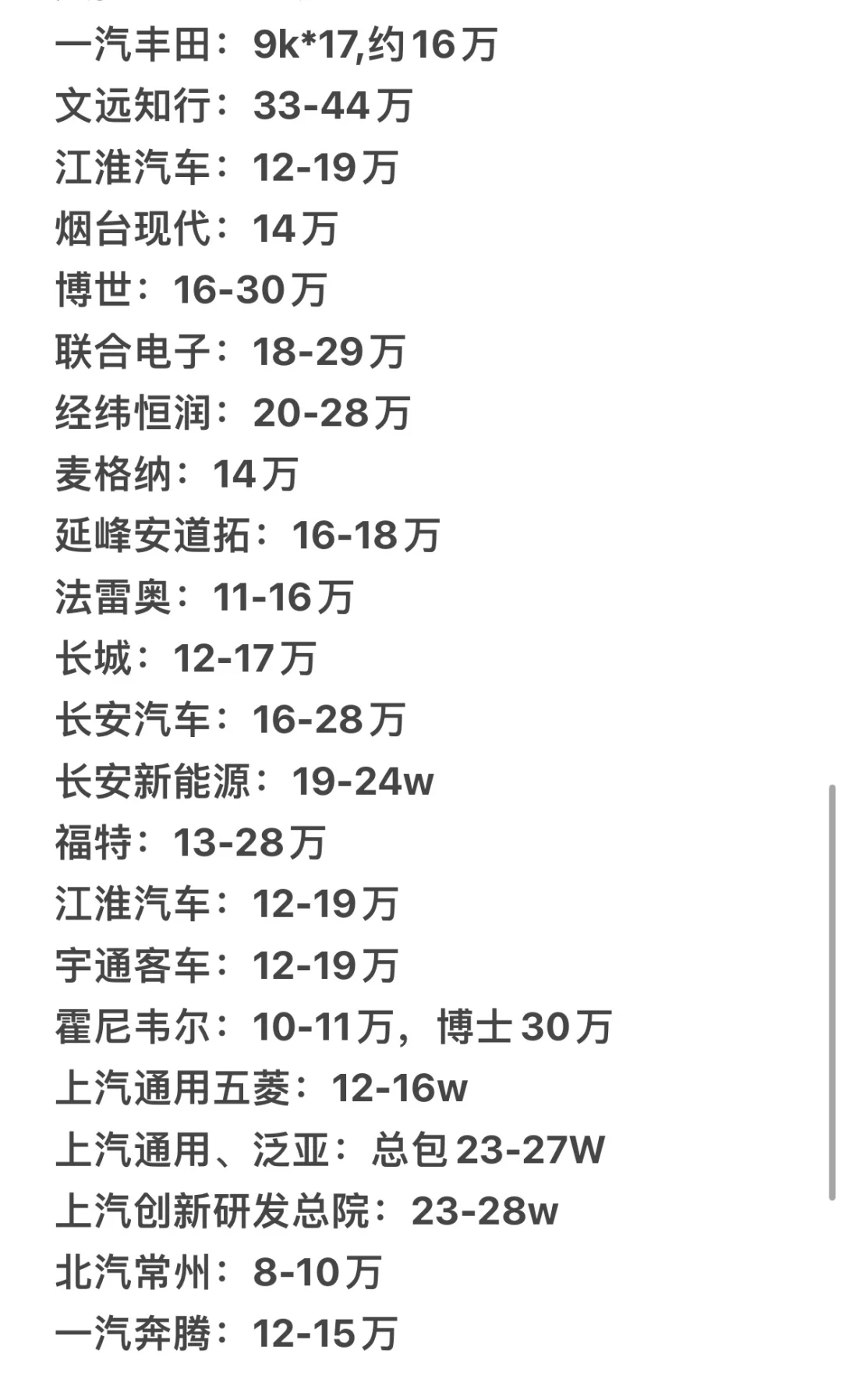 25届秋招就业、转行，建议看看汽车行业