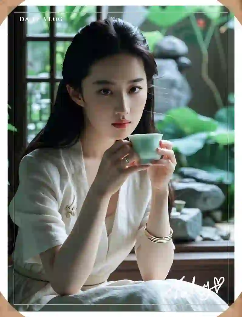 窗前茶台边的宁静时光，简单生活的艺术