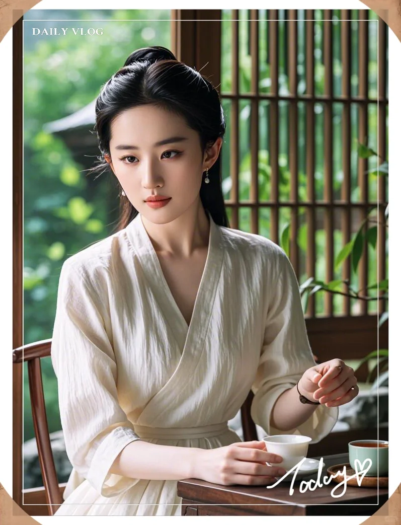 窗前茶台边的宁静时光，简单生活的艺术