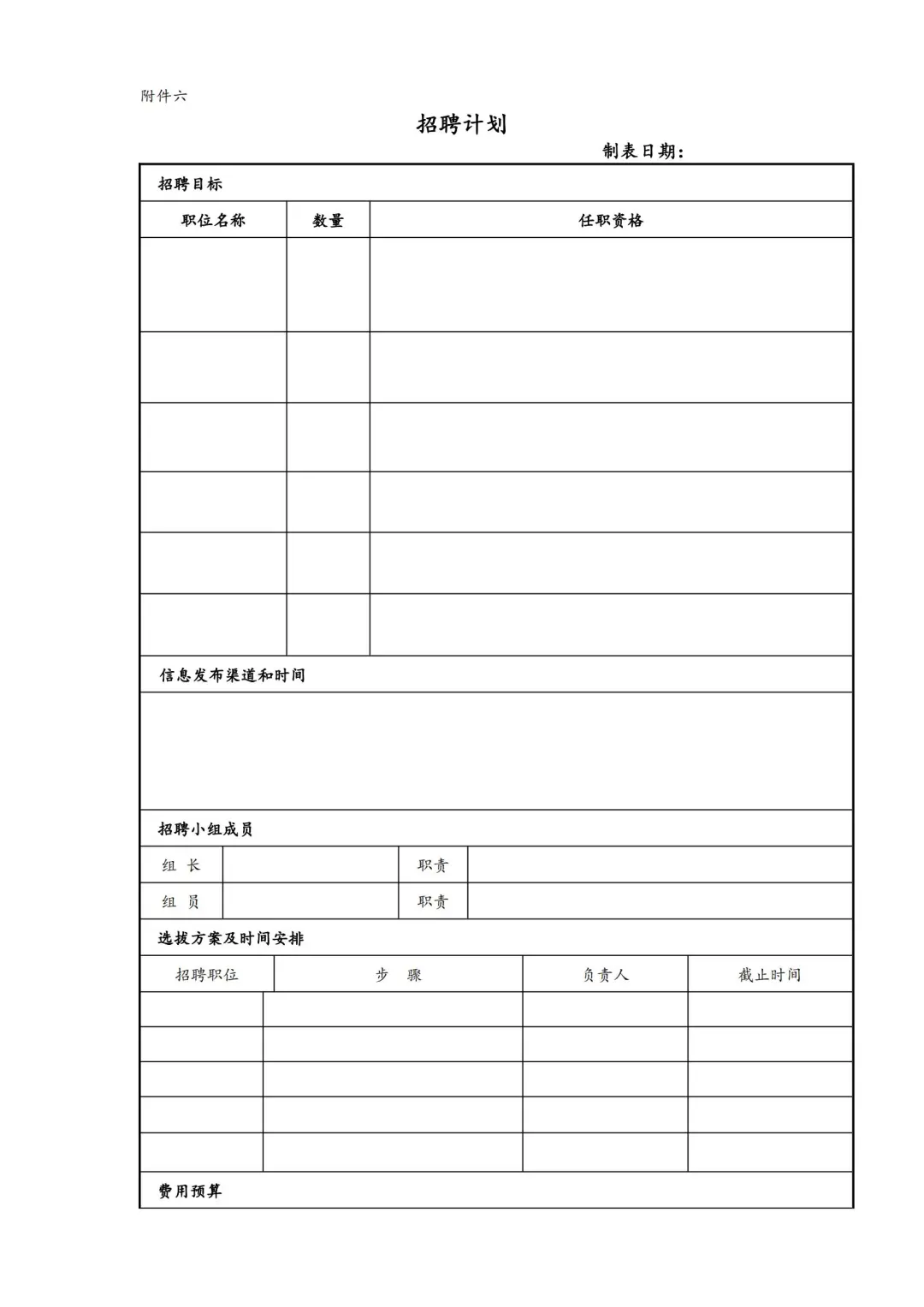 公司招聘管理制度/完整的一套制度表格