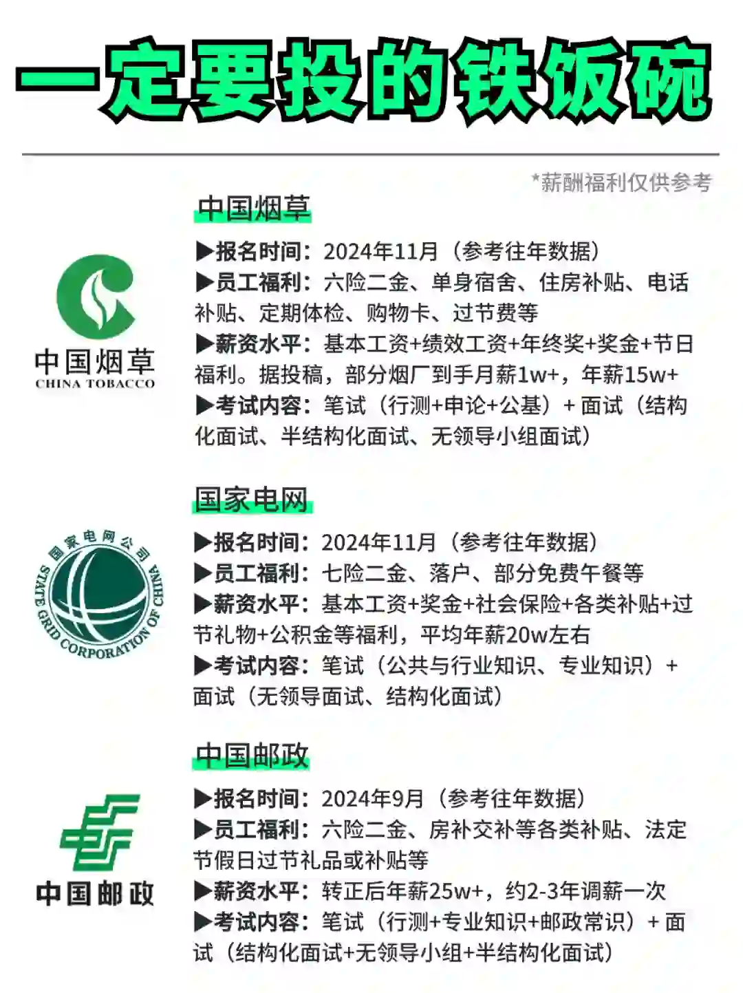 强烈建议25届一定要投这些“铁饭碗”！