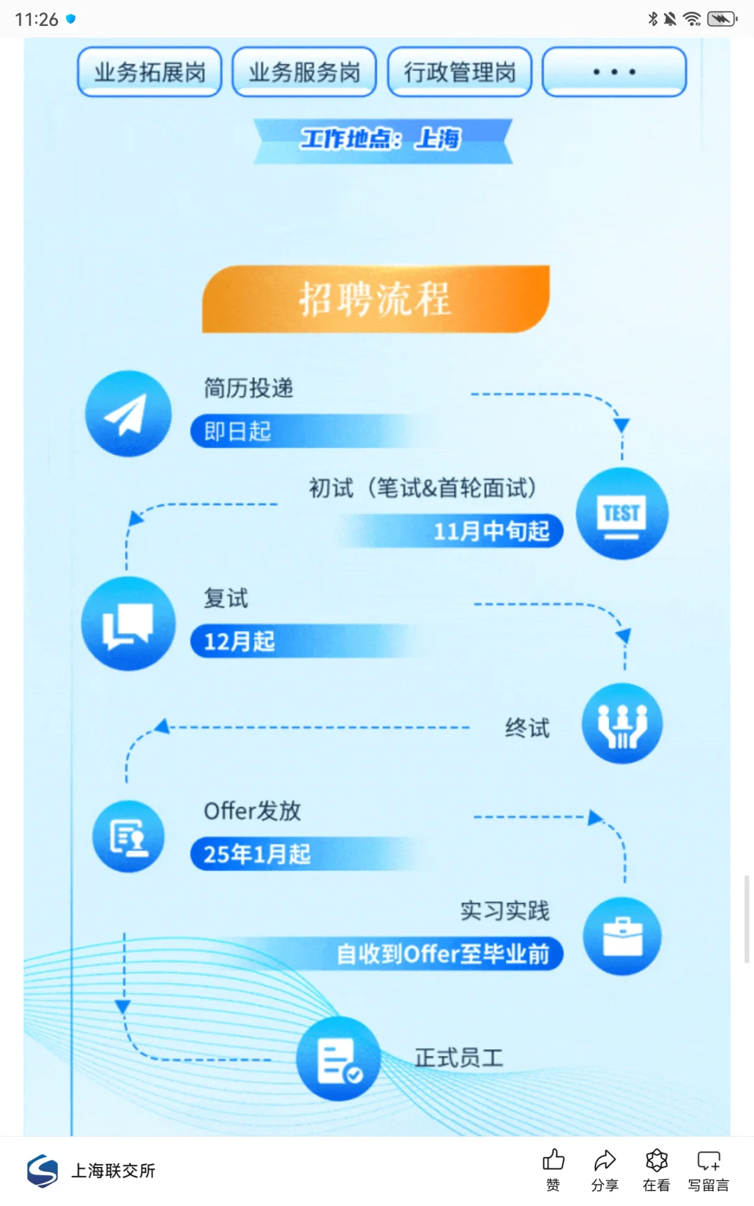 【金融】上海交易集团2025秋季校园招聘