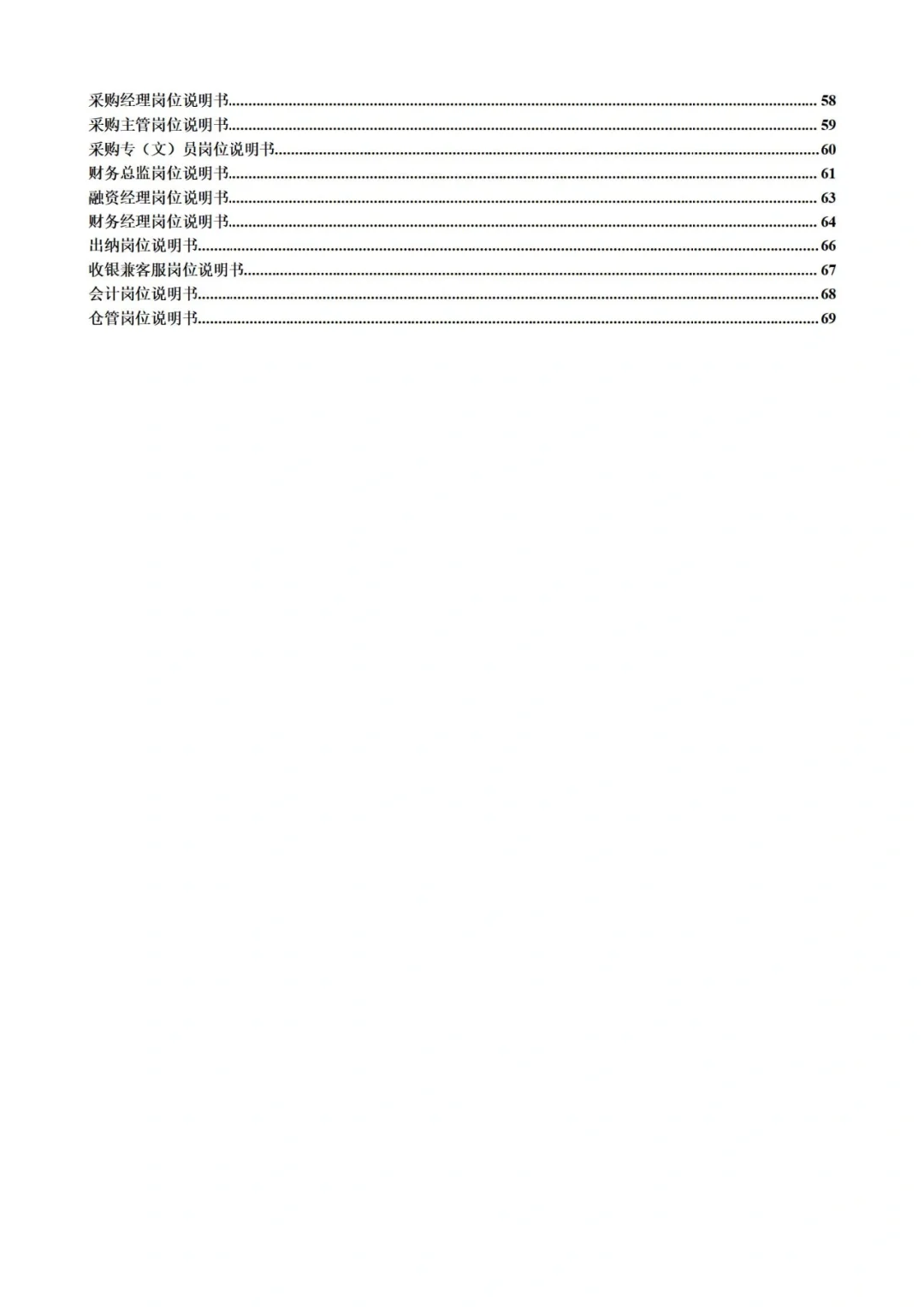 万科集团所有岗位说明书汇总🌟值得收藏