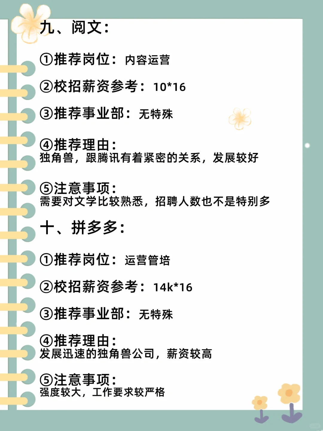 运营值得去的top30公司汇总，月薪2w➕（上）