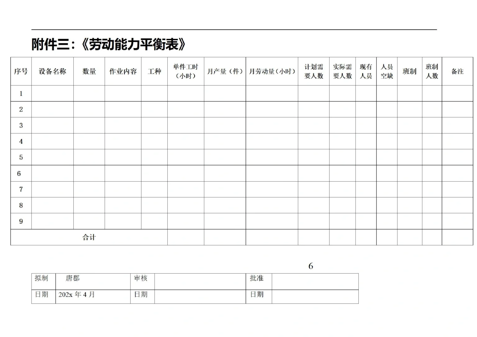 公司岗位编制表格及方案📝📝