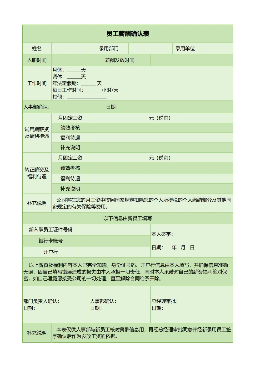 HR必知新员工入职必签的16个文件清单！