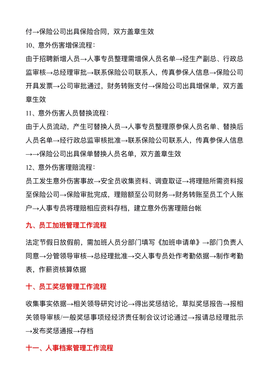 人事行政工作流程🔥