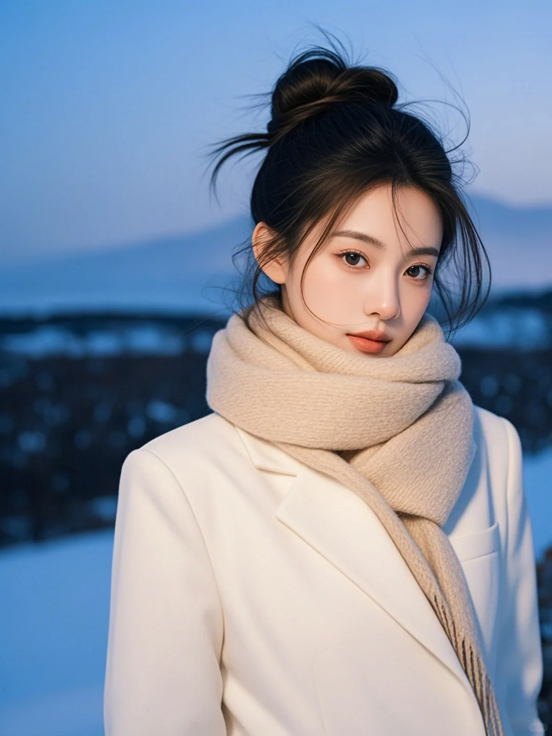 下雪真的很浪漫💕|高清美女头像 壁纸分享