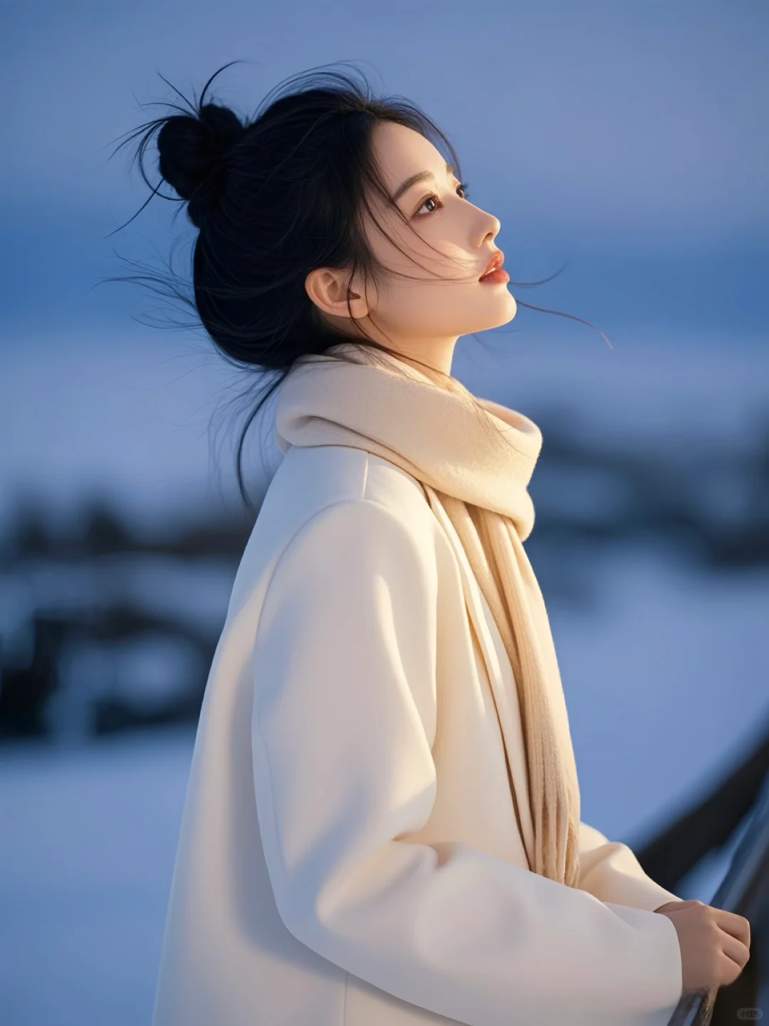 下雪真的很浪漫💕|高清美女头像 壁纸分享