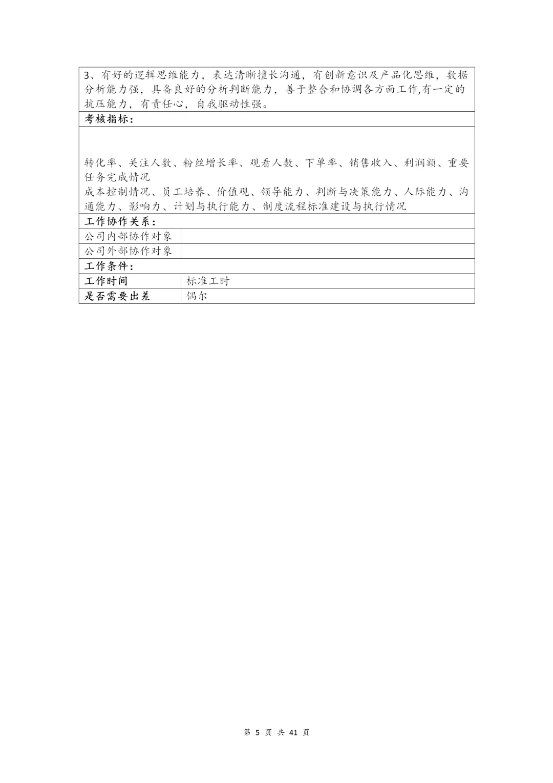 电商公司架构及岗位职责【全41页】