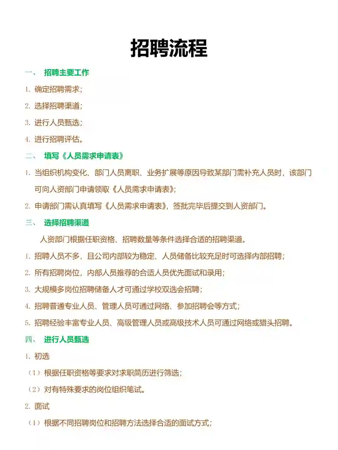 招聘流程