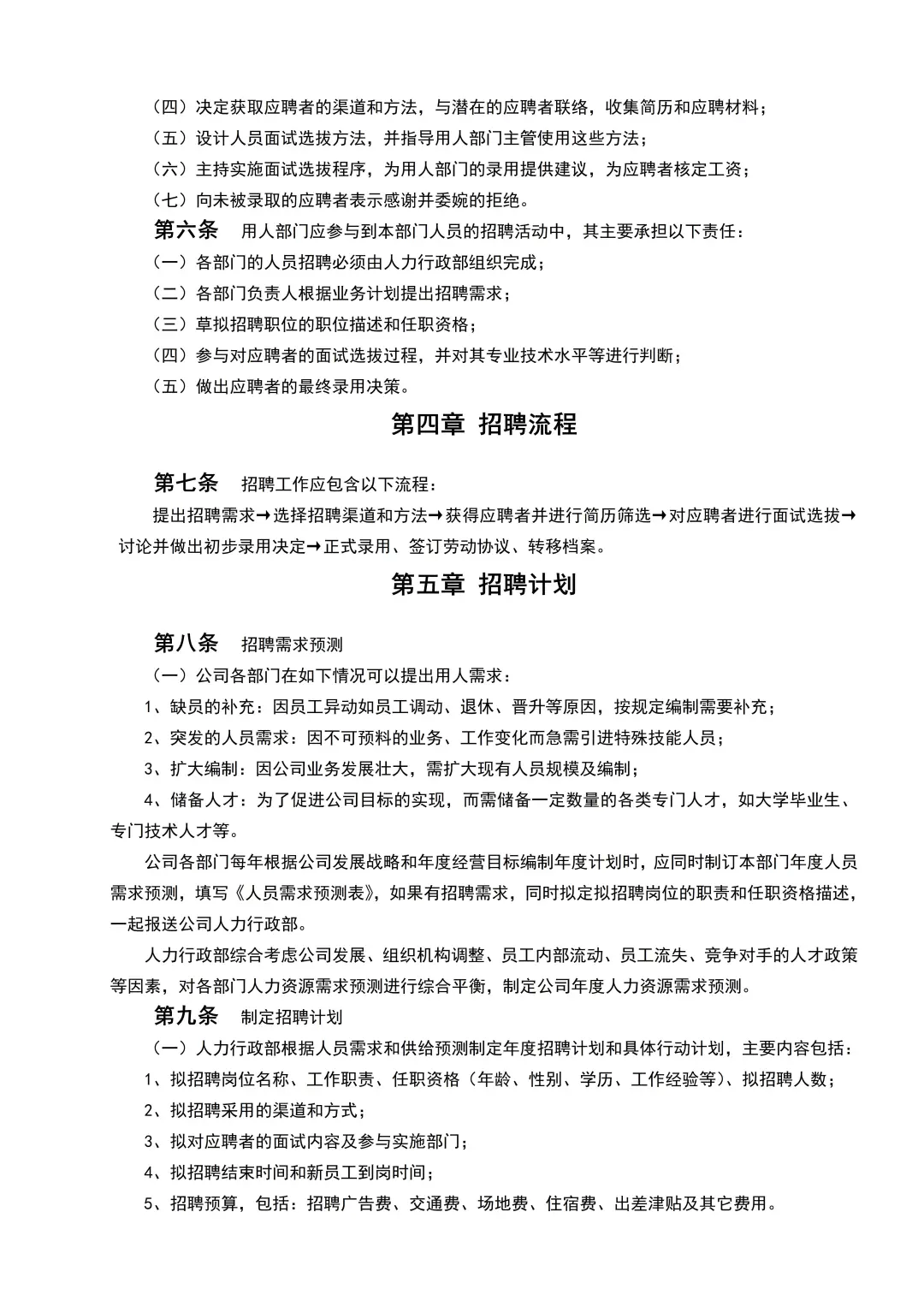 大厂HR都在用的招聘管理制度