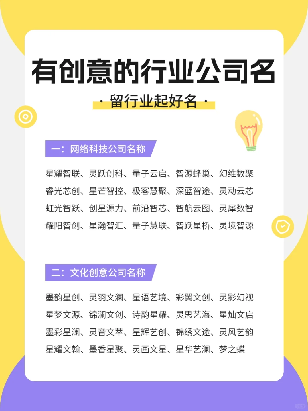 很有创意的公司名称，非常适合创业