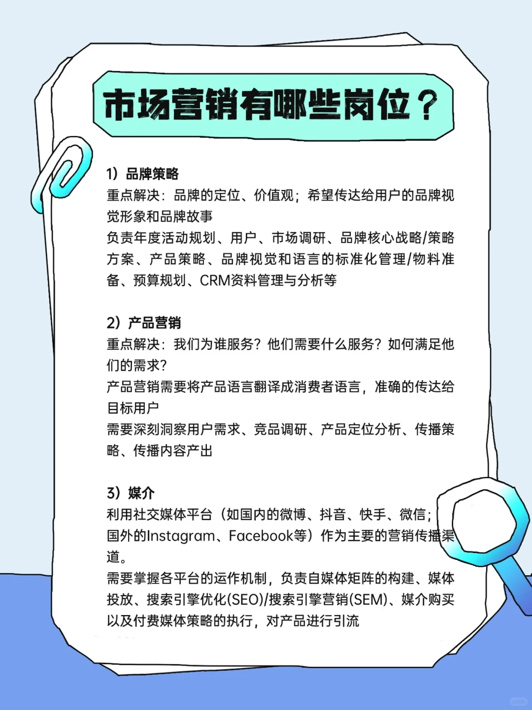 【市场营销八大岗位】你pick哪一个？🌟📊