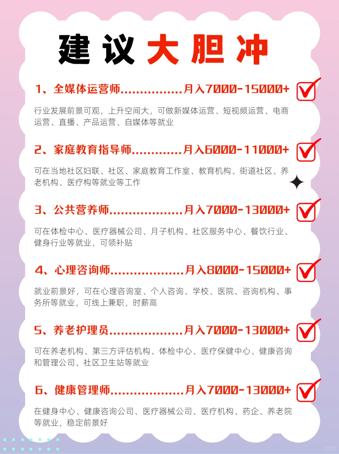 没背景，低学历，可以尝试这几个岗位