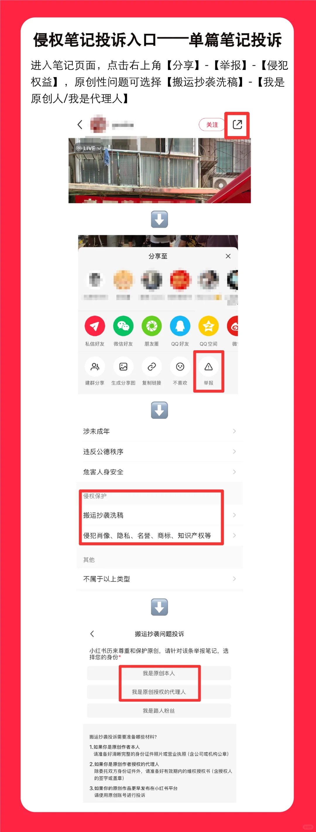 小红书侵权投诉操作指引