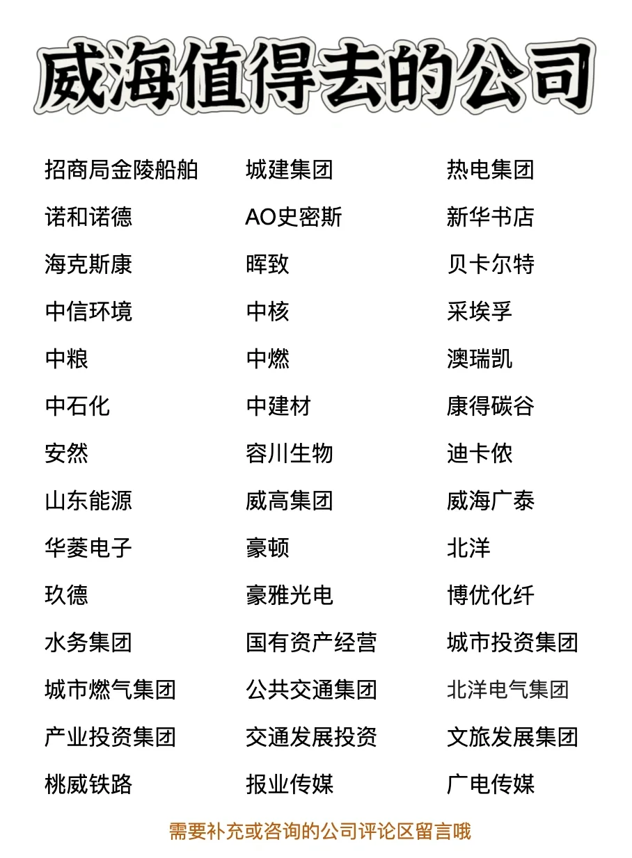 威海值得去的公司✨靠谱、大胆冲✅