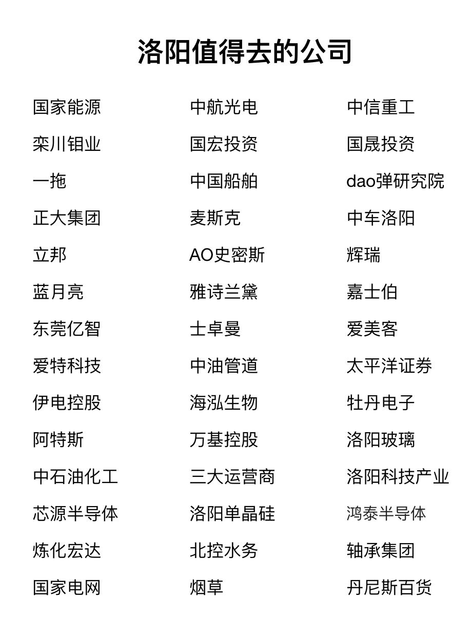 洛阳值得去的公司✨靠谱、大胆冲✅