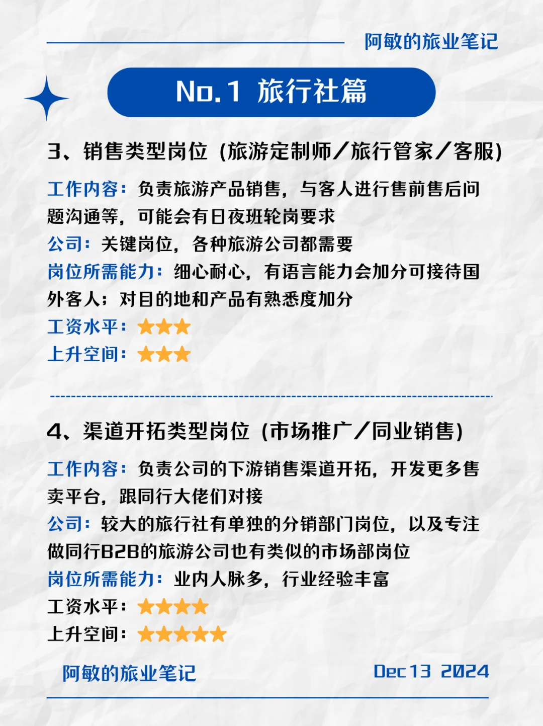 【旅游行业岗位揭秘】🔍旅行社&酒店篇