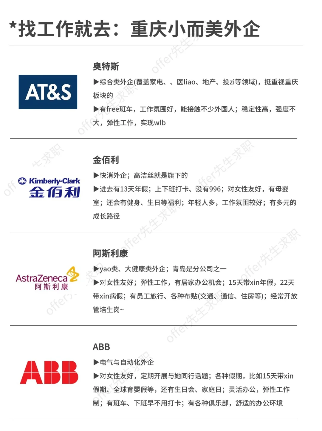 找工作就去：重庆小而美外企