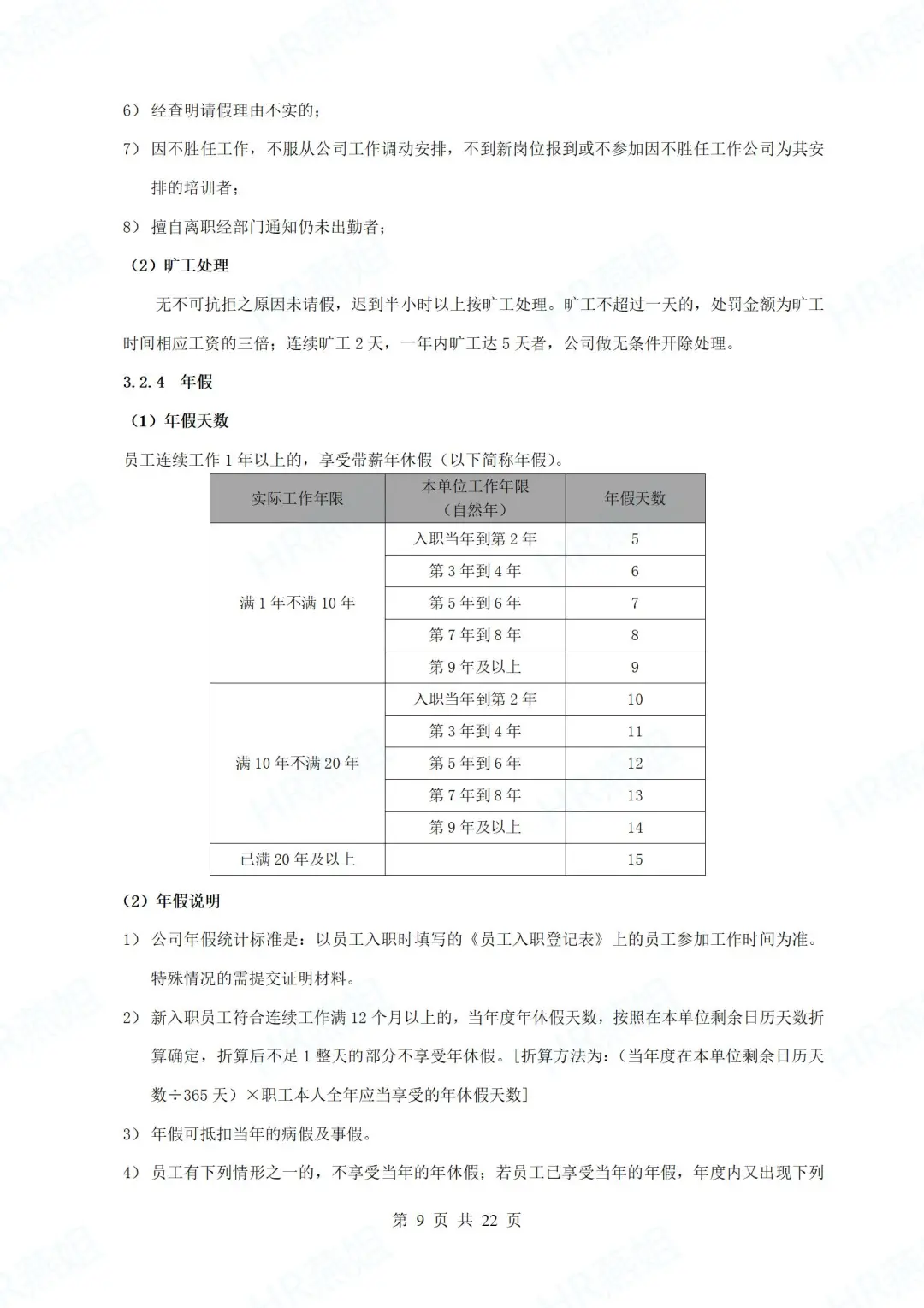 中小企业员工手册