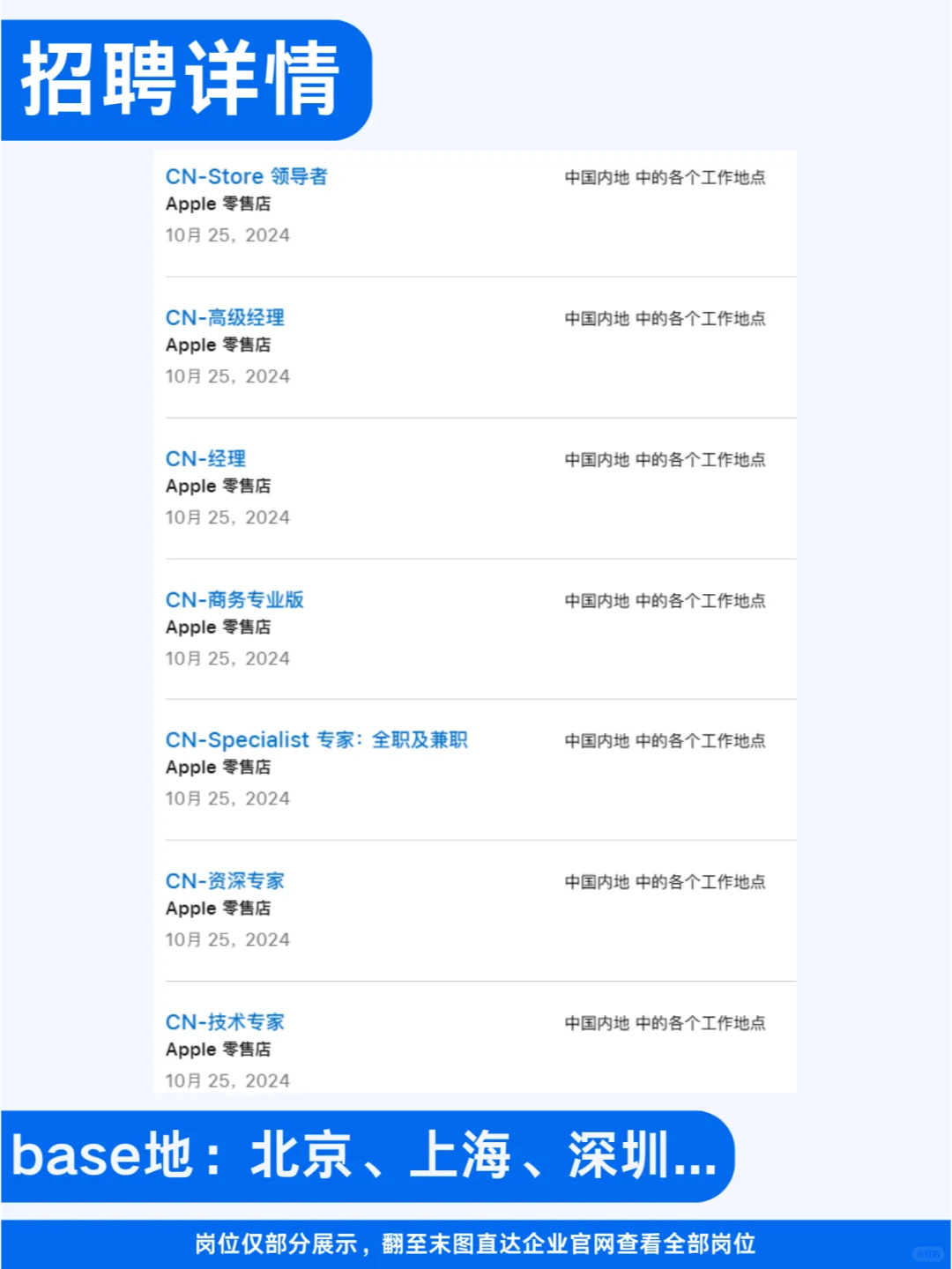 Apple苹果社会招聘！智能设备风向标