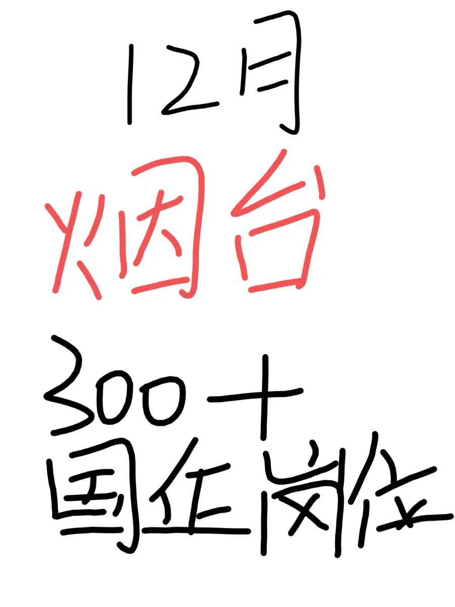 12月烟台国企发布的捞人信息