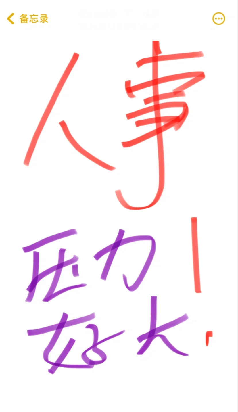 人事 压力好大啊！！