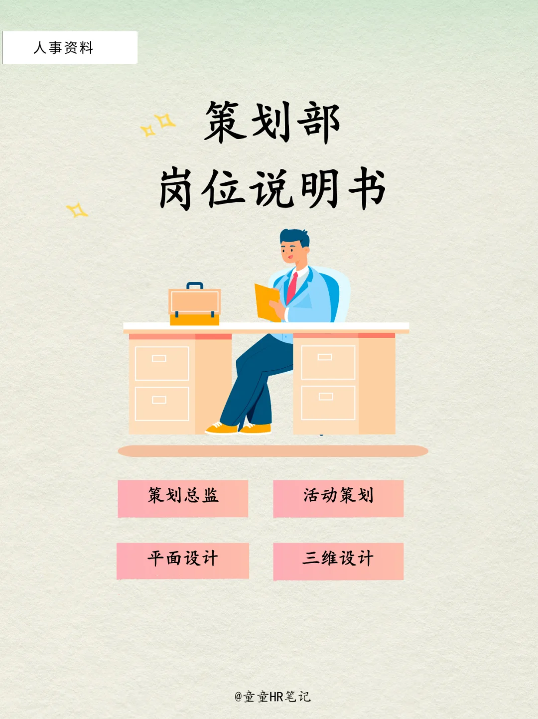 策划部岗位说明书‼️