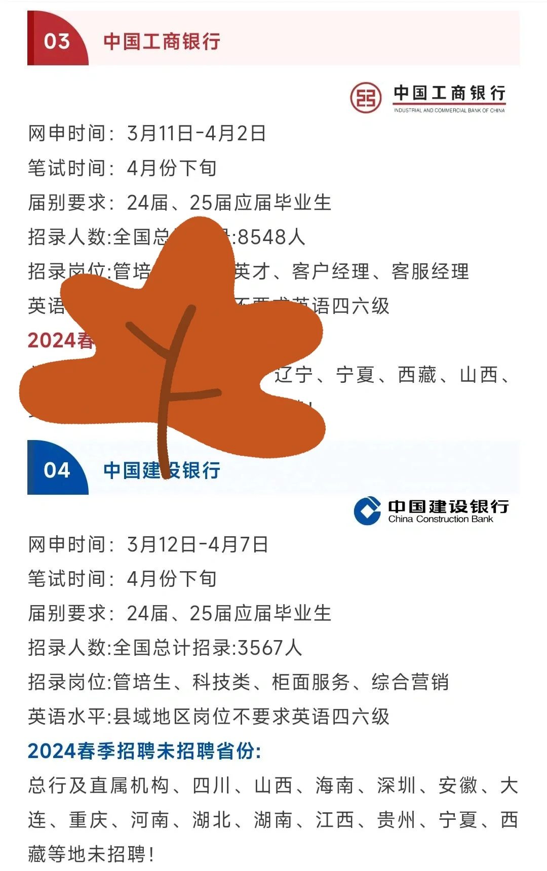 25年银行招聘计划！