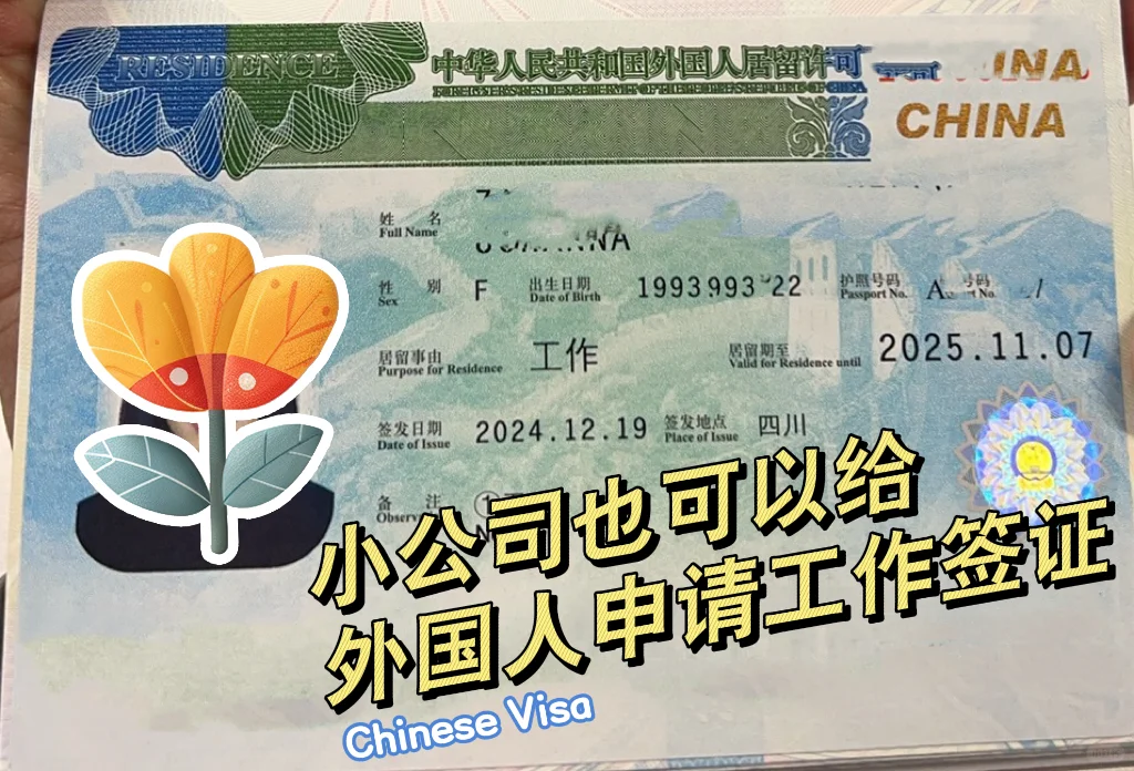 小公司招聘外籍员工，工作签证怎么办