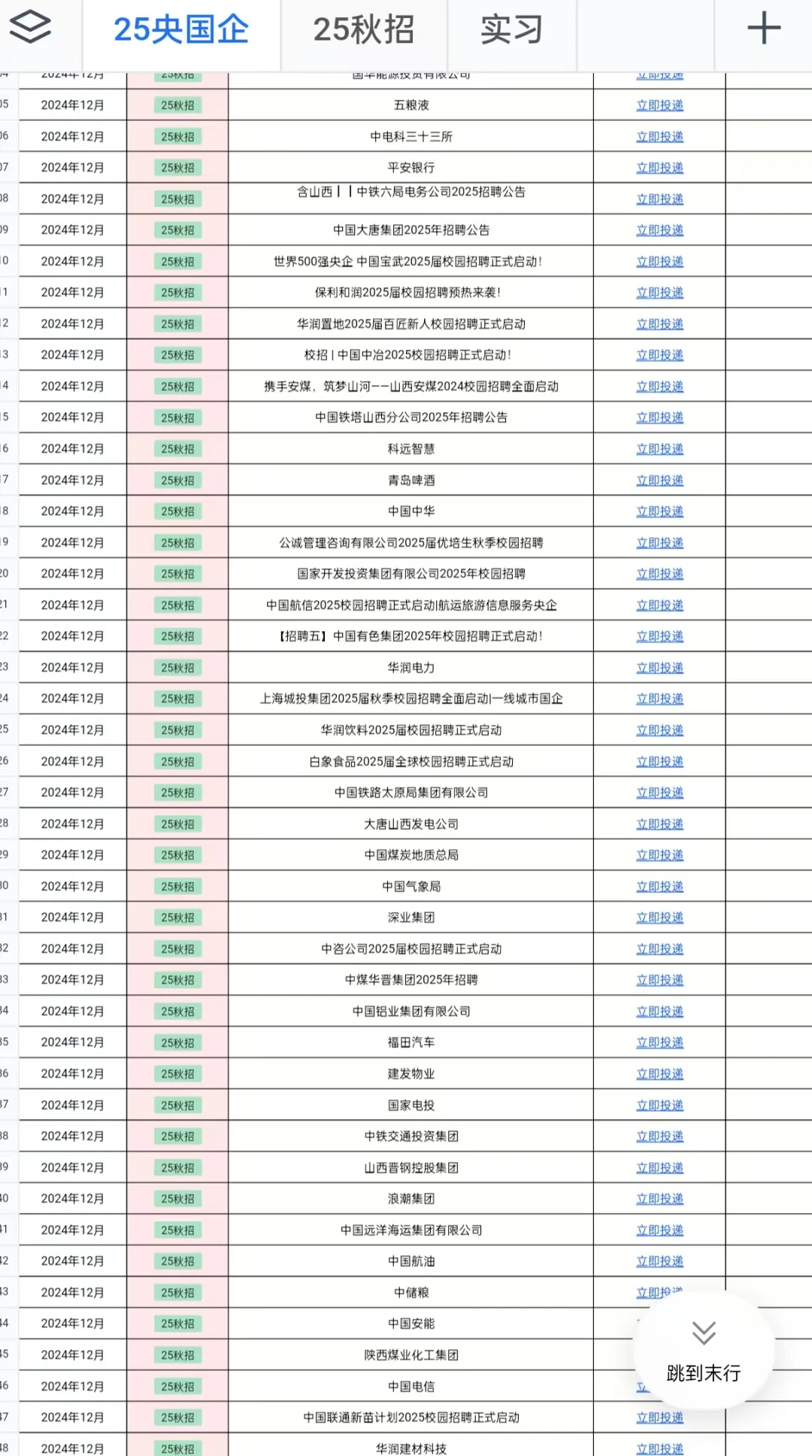 本周山西校招全是高质量，速投！