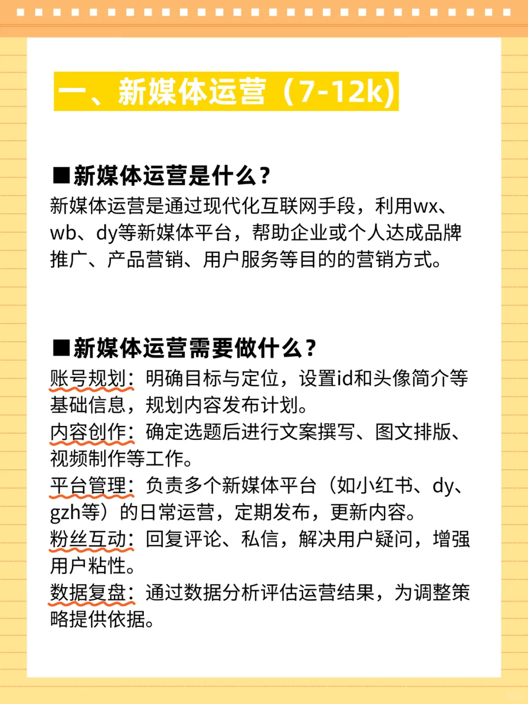 七大运营岗位拆解 看看你适合哪个？