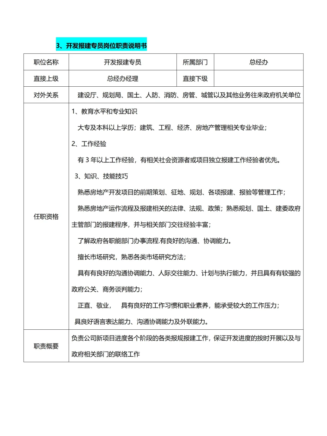 💯总经办/综合办❗组织架构及岗位职责